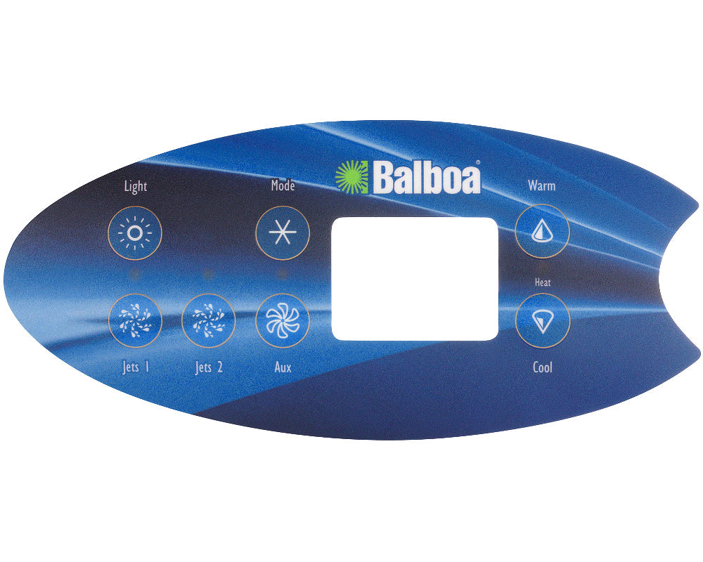 Balboa VL702S / ML554 control panel sticker, 7 buttons