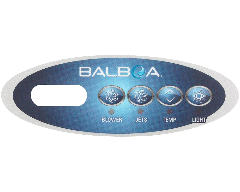 Balboa VL200 control panel sticker, 4 buttons