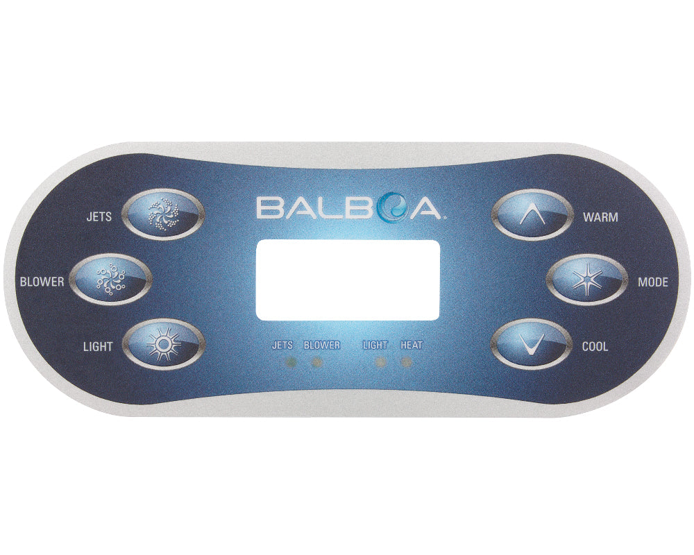 Balboa VL600S control panel sticker