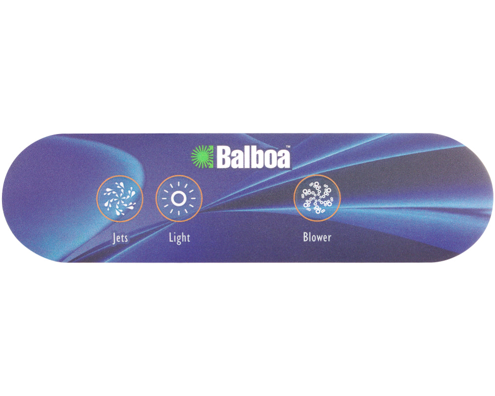 Balboa AX40 control panel sticker, 3 buttons