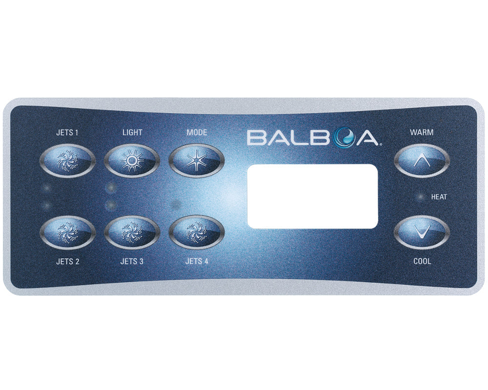 Balboa ML551 control panel sticker, 8 buttons